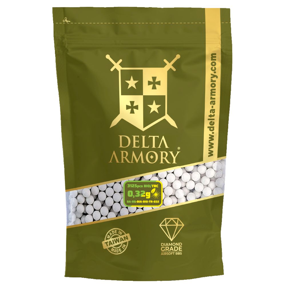Kuličky BIO TRACER Diamond 0.32g/3120ks Glow in the Dark - 1Kg - Delta Armory