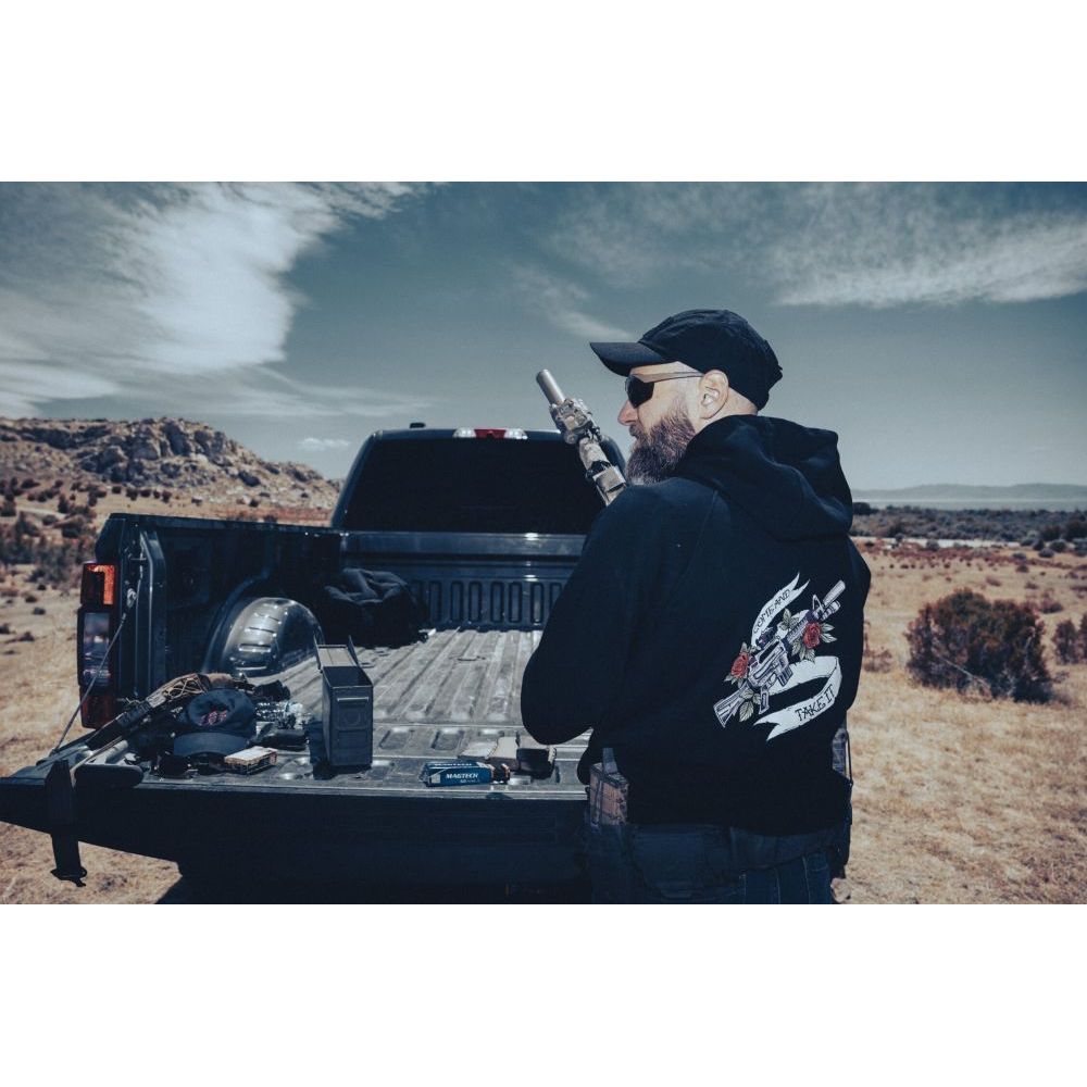 Mikina Hoodie - Fullzip Come and take it - černá - Helikon-Tex®