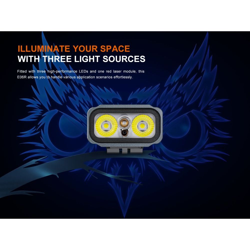 Nabíjecí svítilna E06R - šedá - Fenix