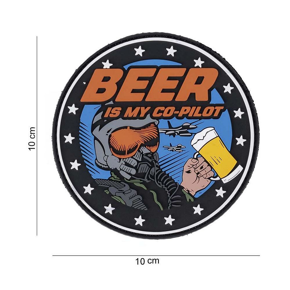 Nášivka PVC Beer is my Co-pilot - 101.INC