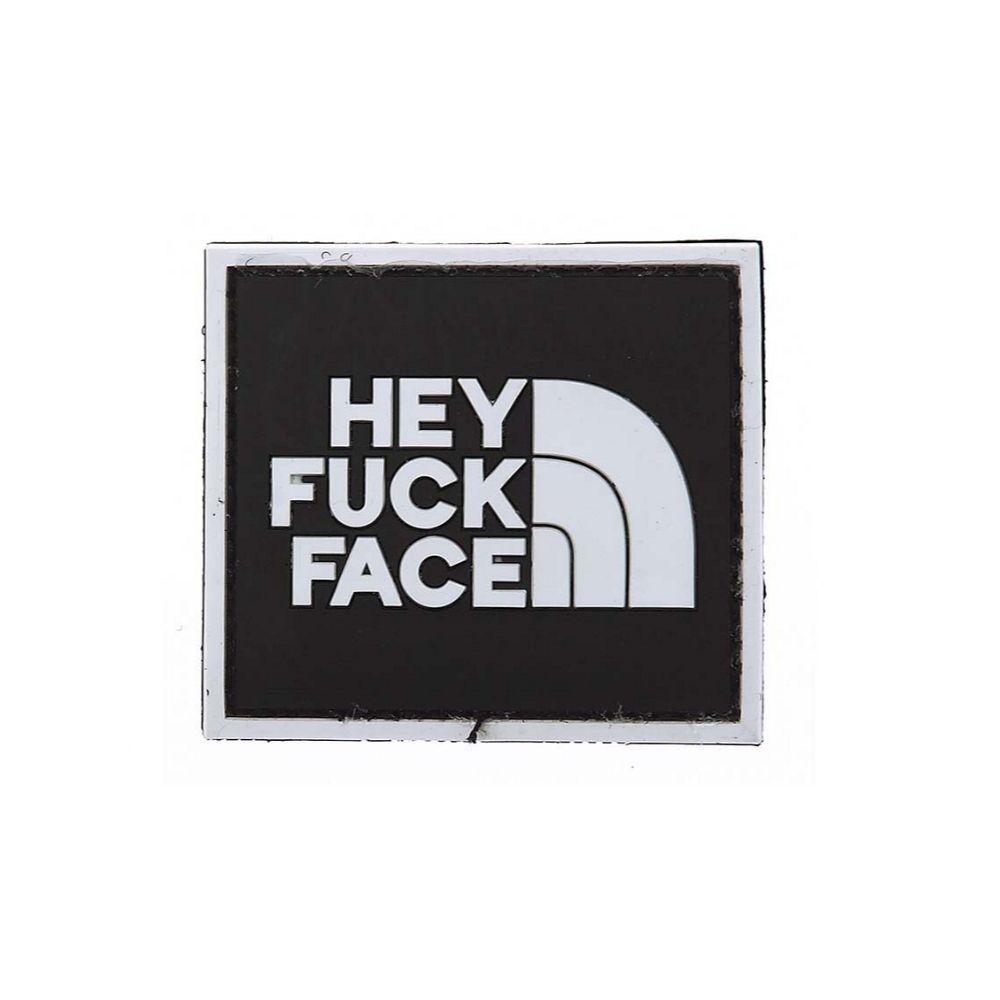 Nášivka PVC Hey Fuck Face - černá - 101. INC