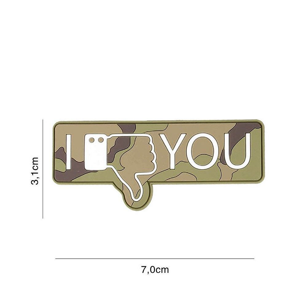 Nášivka PVC I dont like you - woodland - 101. INC