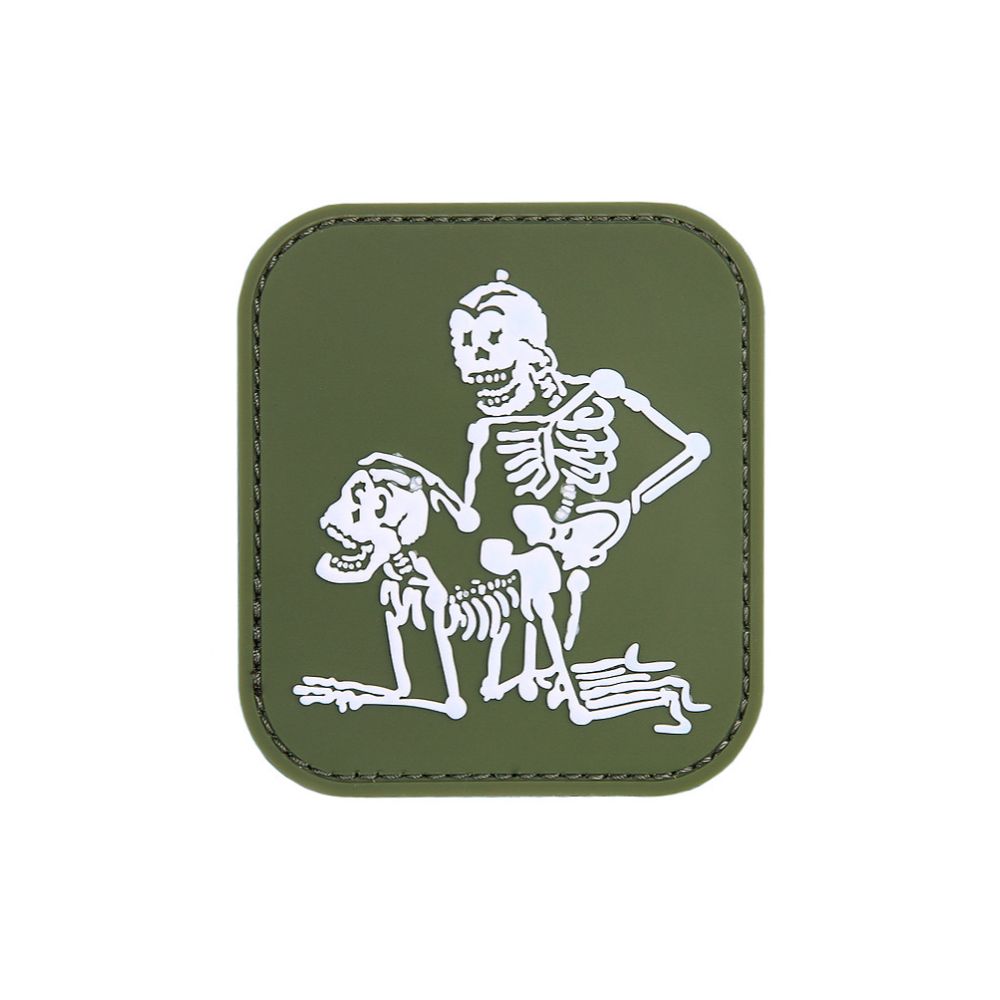 Nášivka PVC Two skeletons - zelená - 101. INC