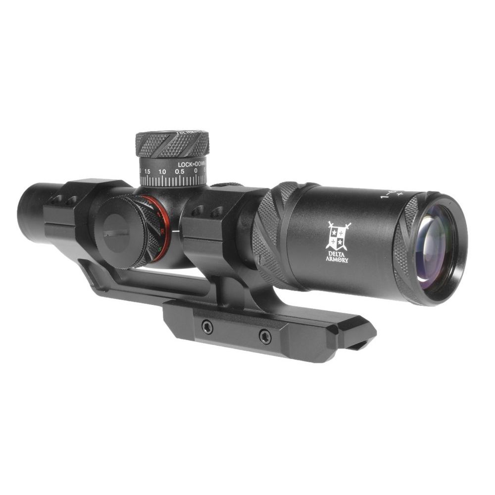 Puškohled LPVO 1-6x24IR s podsvíceným křížem - Delta Armory