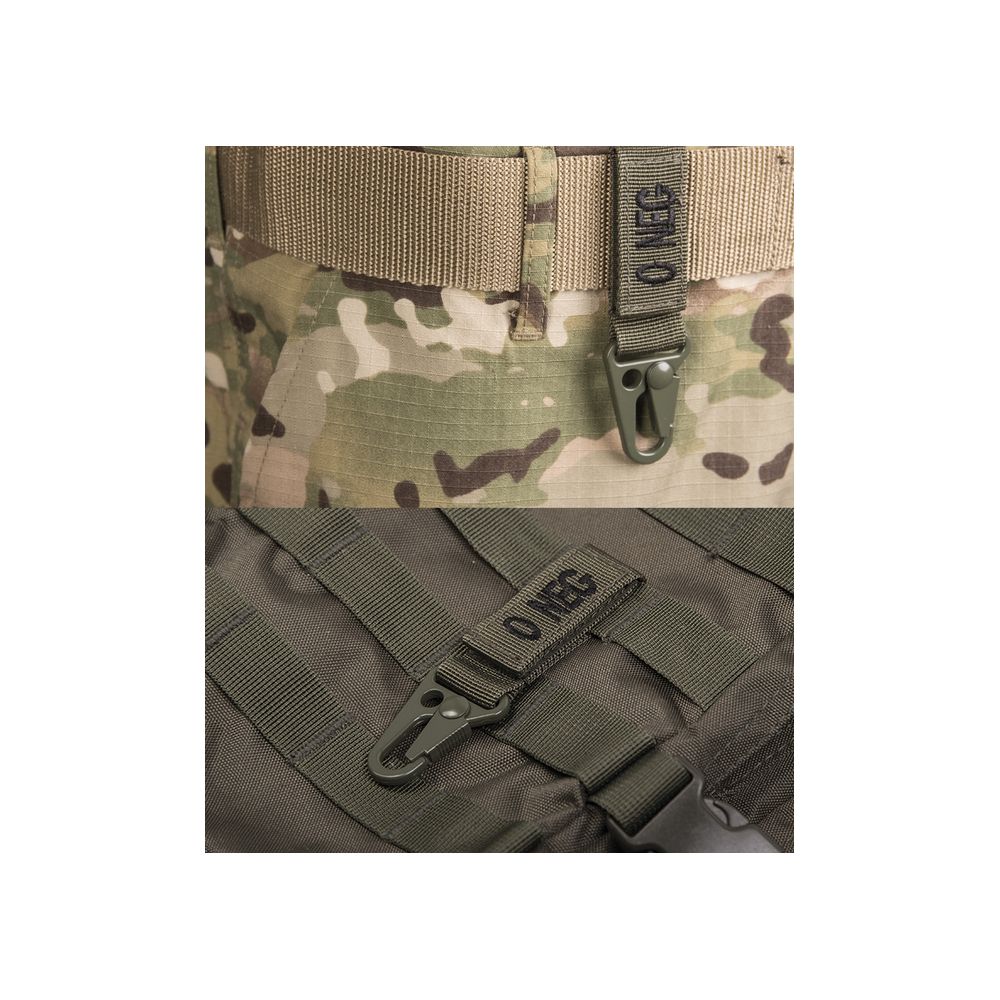 Taktická klíčenka s krevní skupinou - olivová   - MIL-TEC