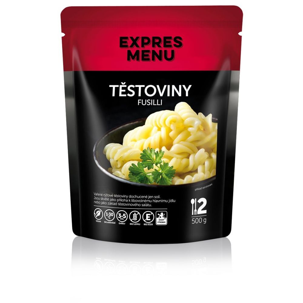 Těstoviny fusilli - 2 porce - Expres Menu 